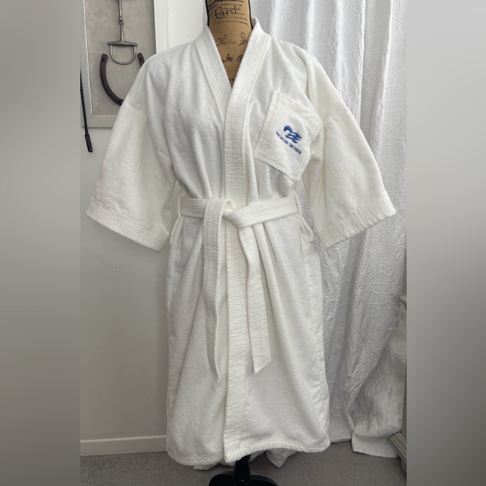 Royal Essence Spa Robe Princess Cruise Lines 🚢 100% Cotton One Size